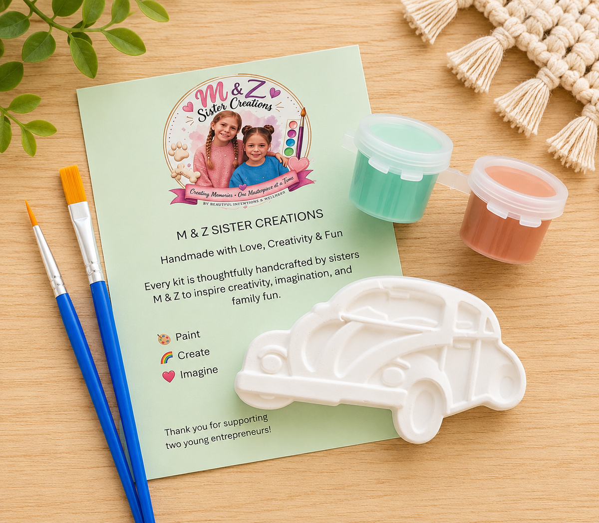 Car Paint Kit- Handmade by Young Artist