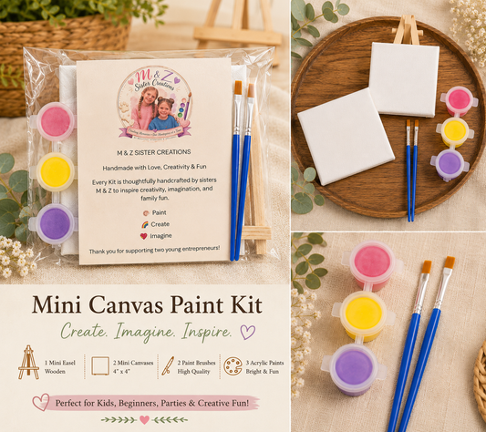 Canvas Art Paint Kit — Handmade by Young Artists