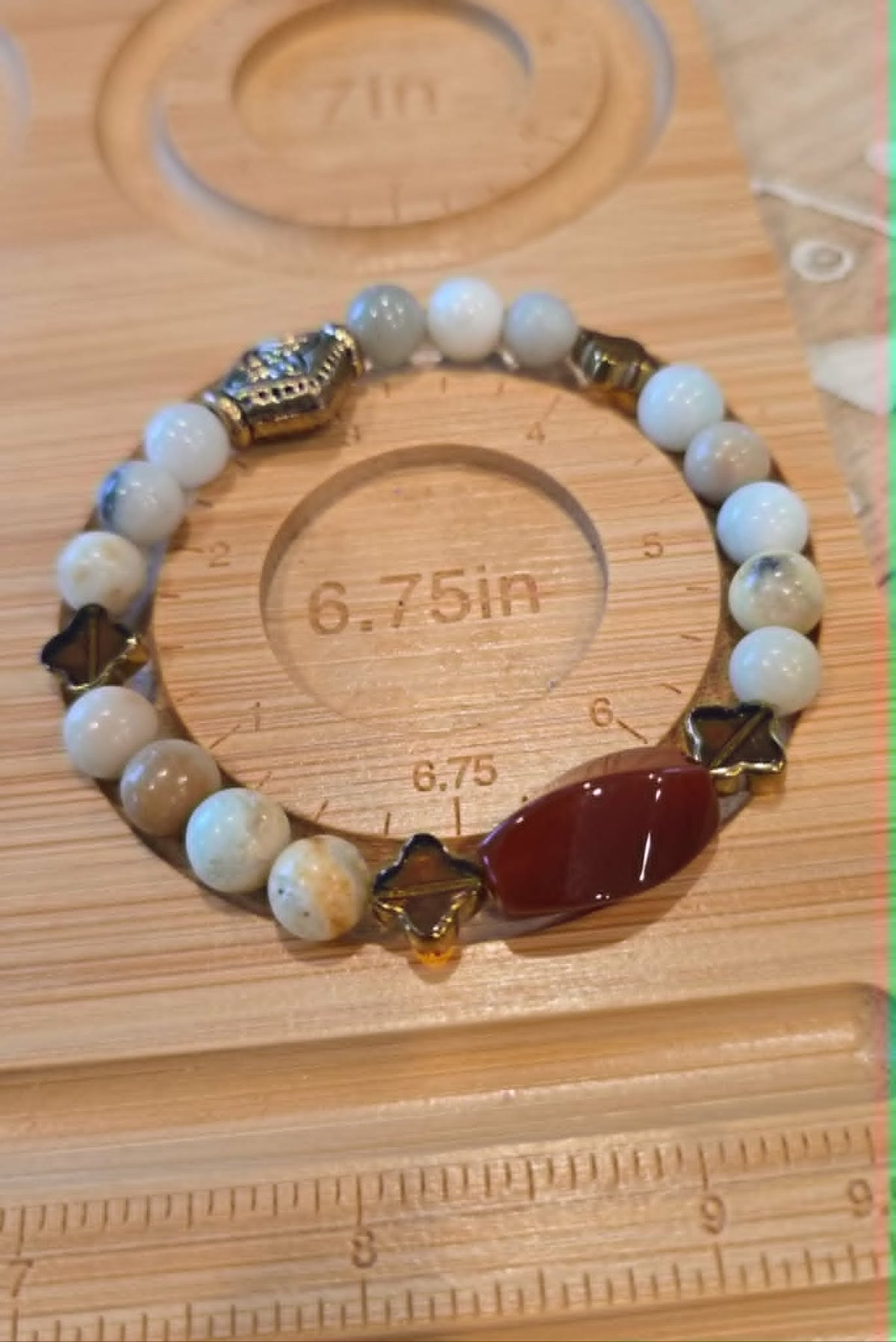 Rustic Earth Handmade Bracelet Set | Natural Stone Stretch Bracelets | Boho Stacking Bracelets | Artisan Beaded Jewelry | Gift for Her