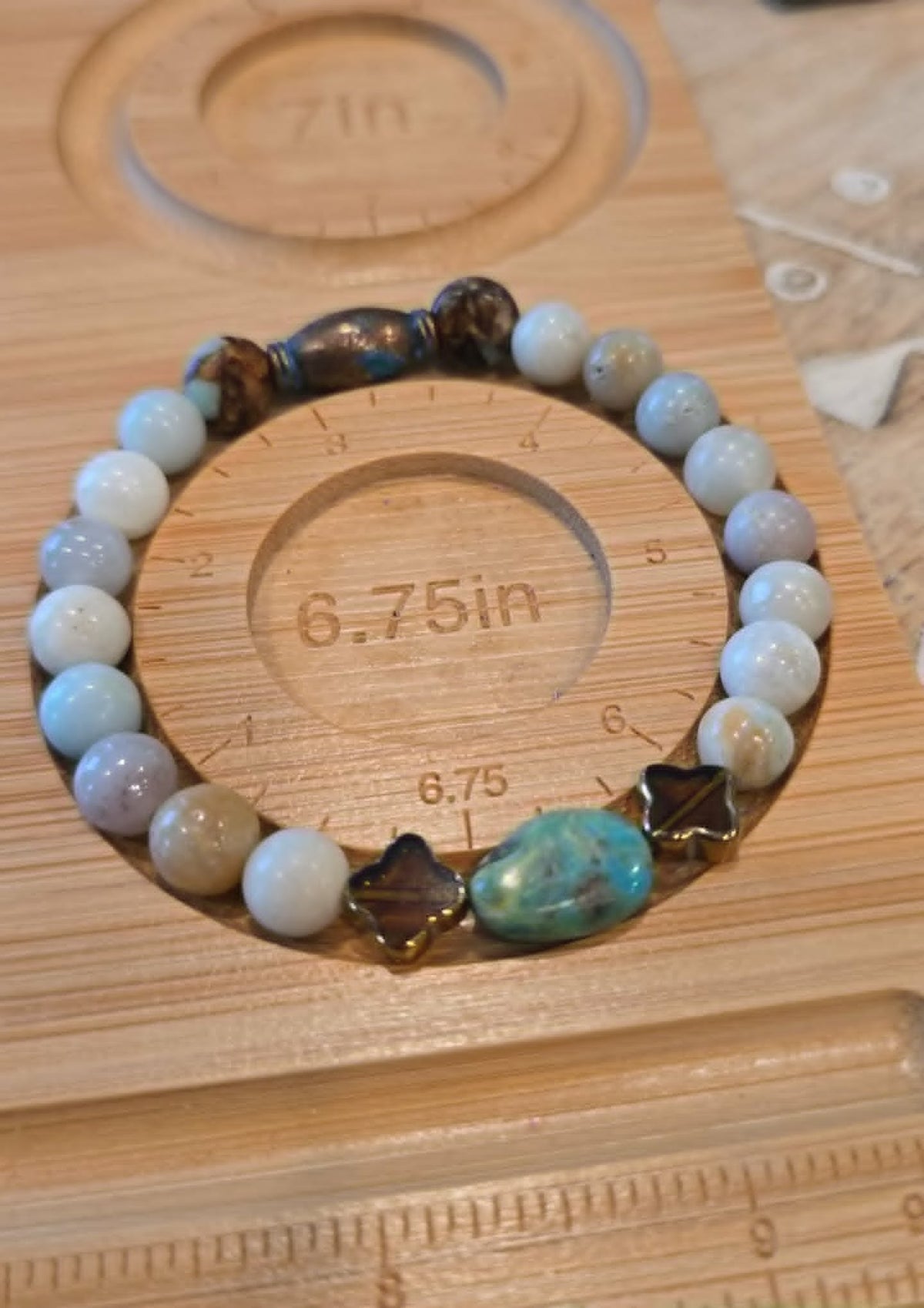 Rustic Earth Handmade Bracelet Set | Natural Stone Stretch Bracelets | Boho Stacking Bracelets | Artisan Beaded Jewelry | Gift for Her