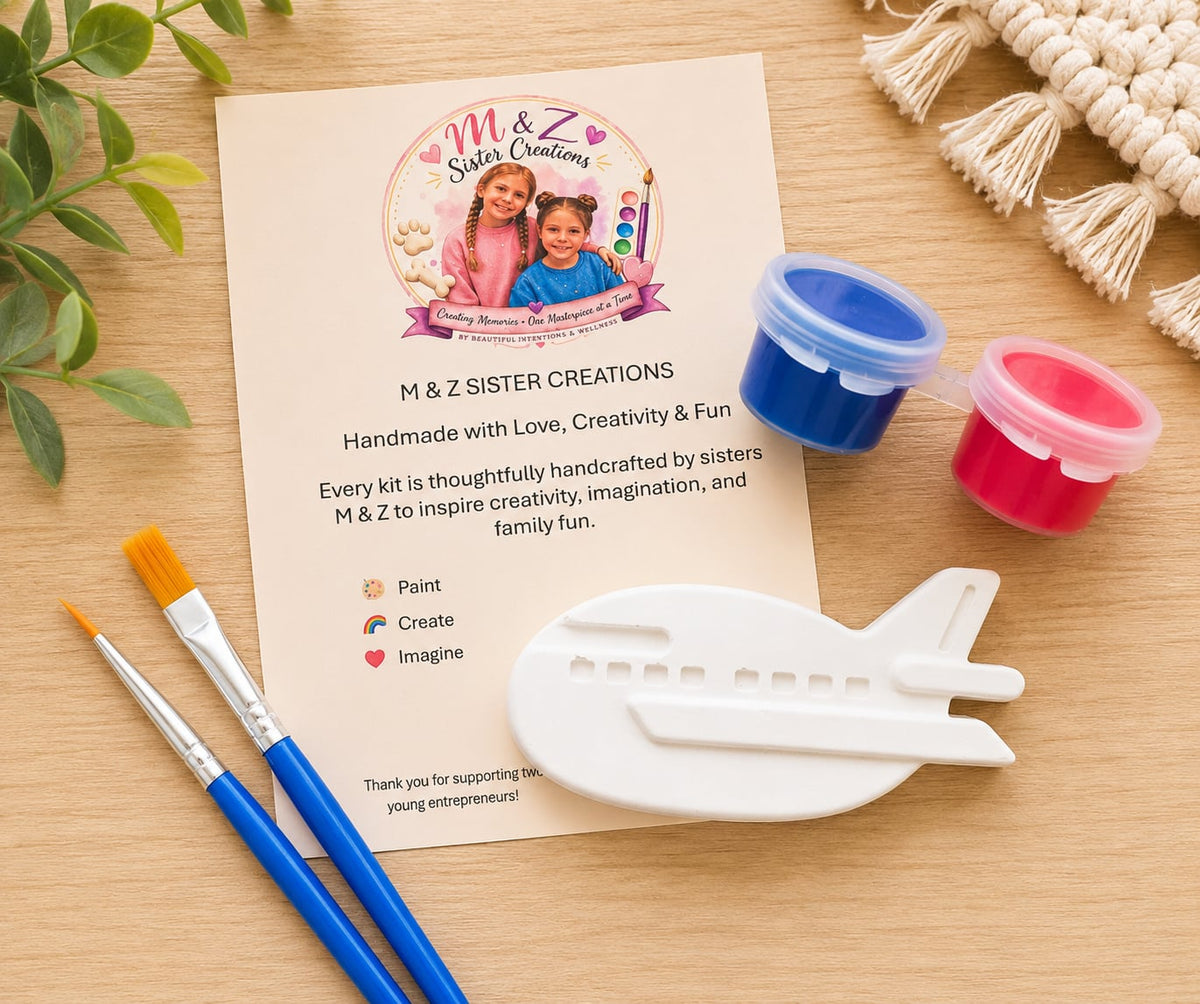 Airplane Paint Kit- Handmade by Young Artist