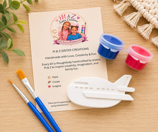 Airplane Paint Kit- Handmade by Young Artist