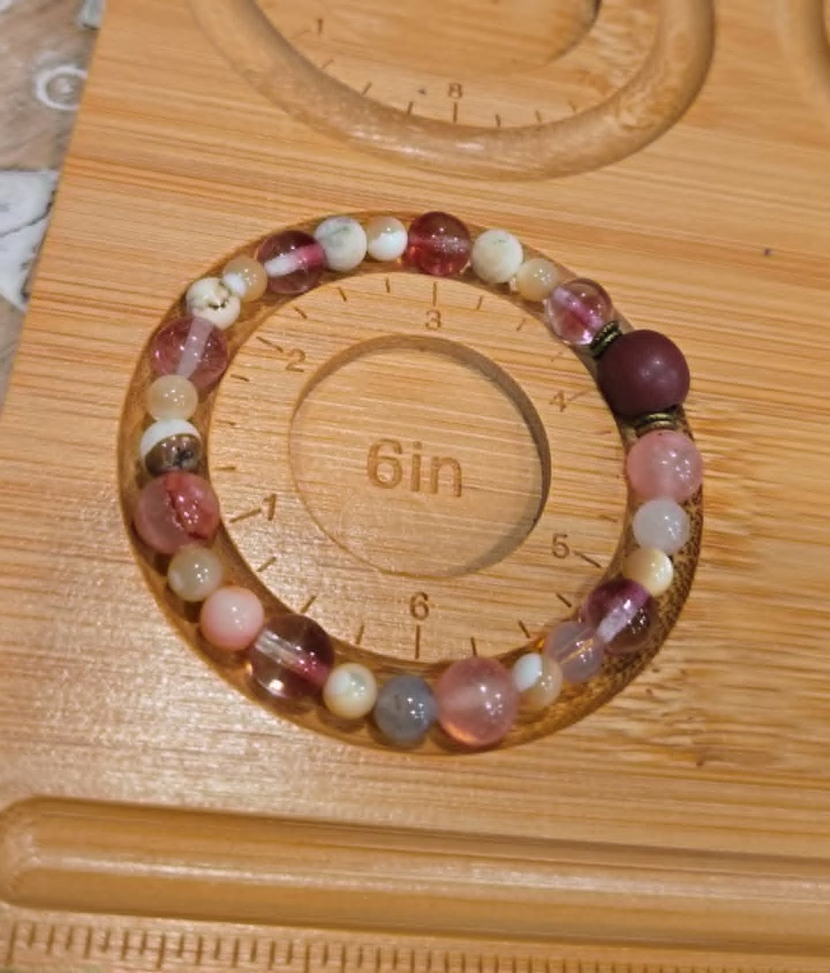 Berry Bloom Bracelet Set | Handmade Pink Beaded Bracelet Stack | Stretch Bracelet Set | Feminine Layering Bracelets | Gift for Her