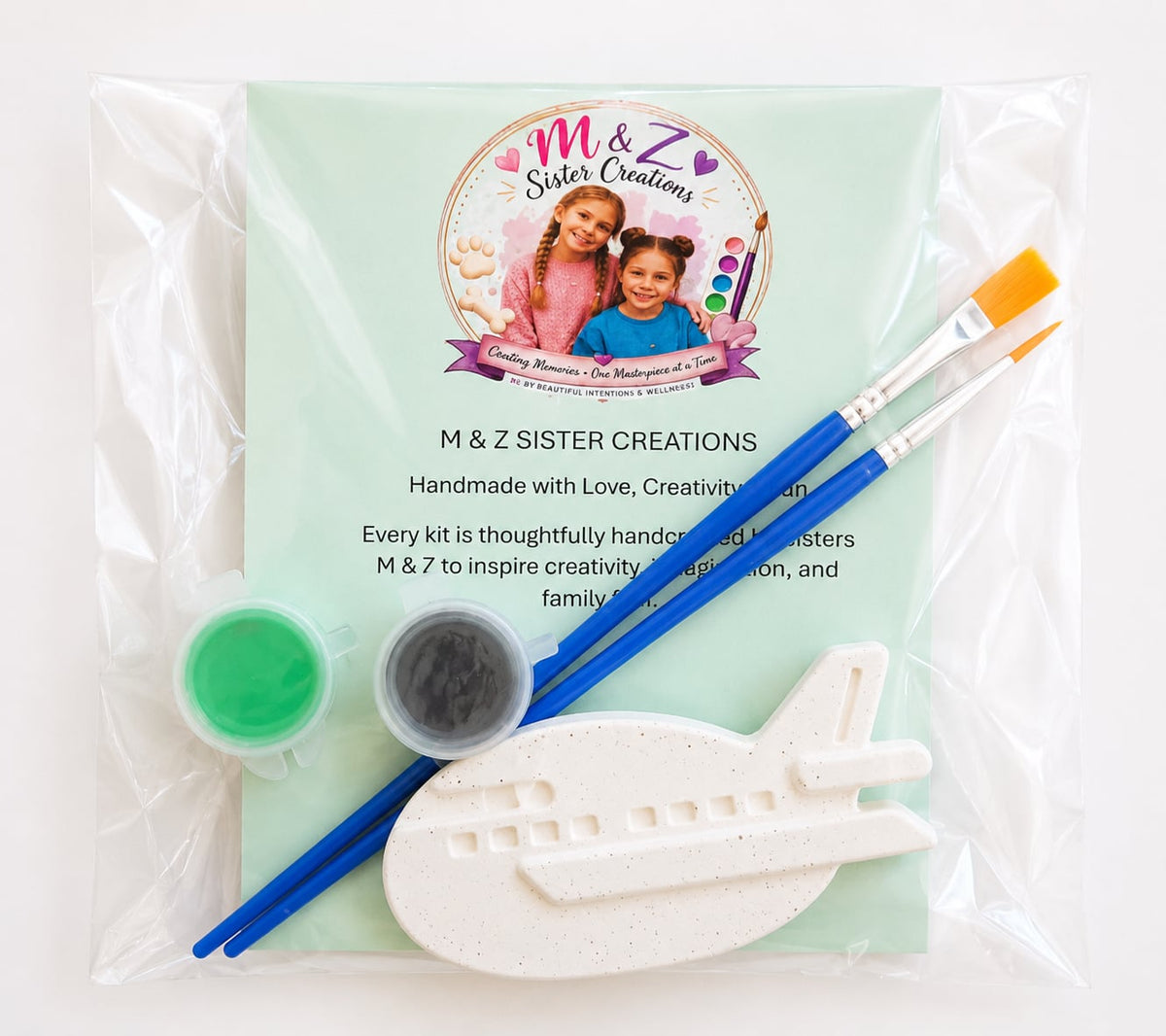 Airplane Paint Kit- Handmade by Young Artist