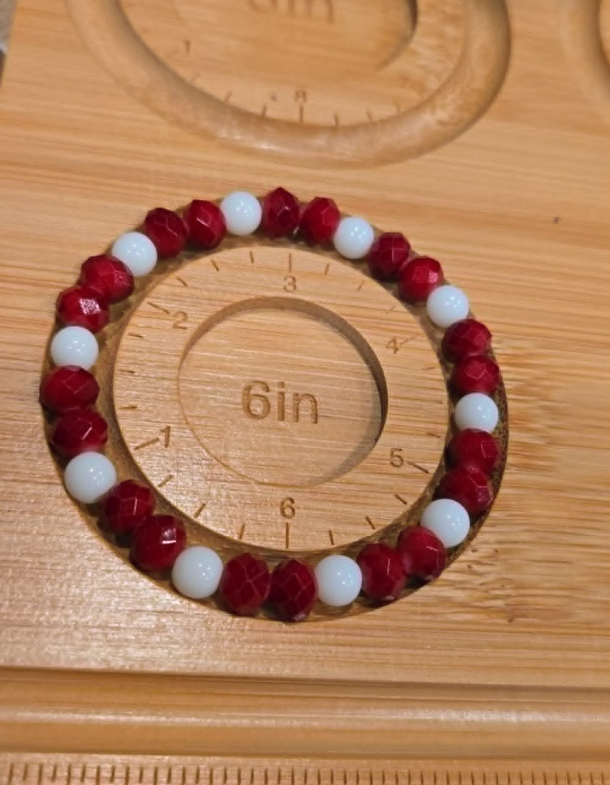 Patriotic Bracelet Set | Handmade Red, White & Blue Stretch Bracelets | Stackable Jewelry Set