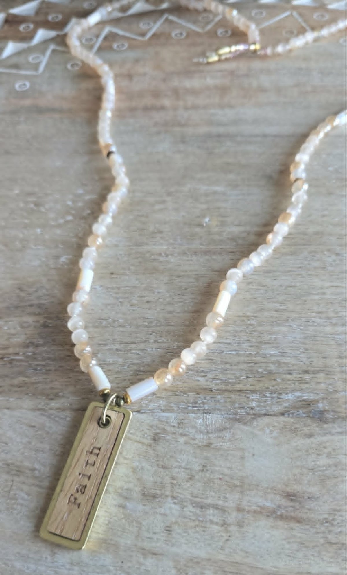 Faith Beaded Necklace