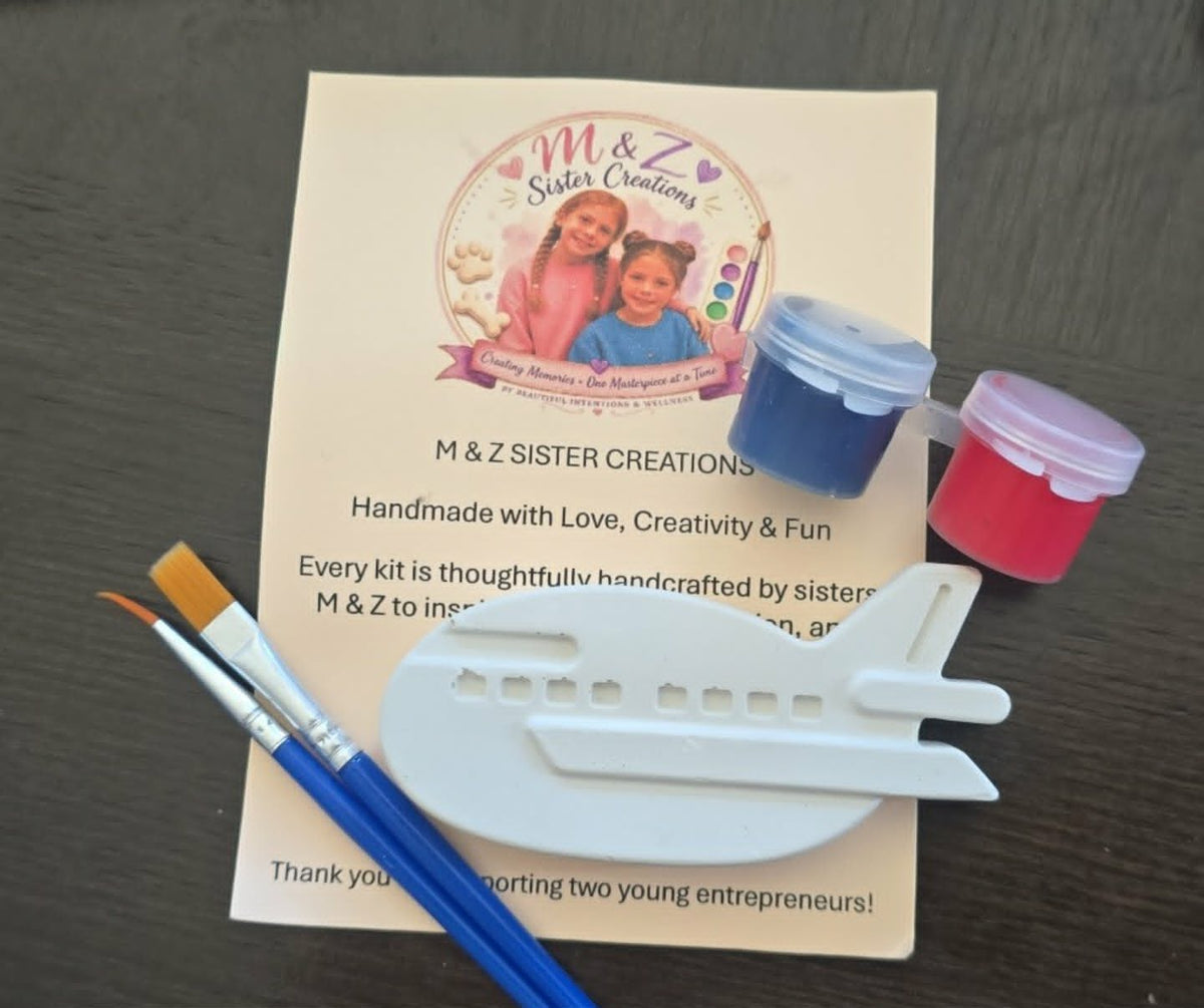 Airplane Paint Kit- Handmade by Young Artist