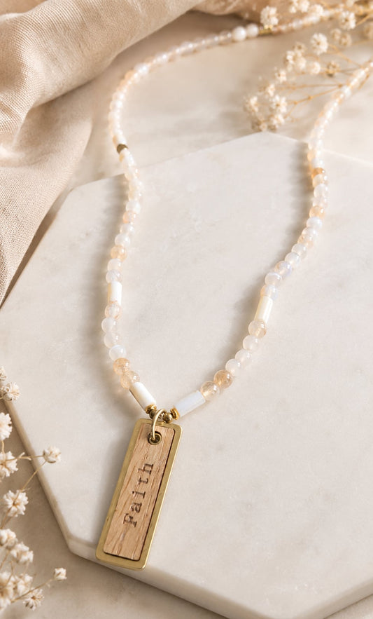 Faith Beaded Necklace