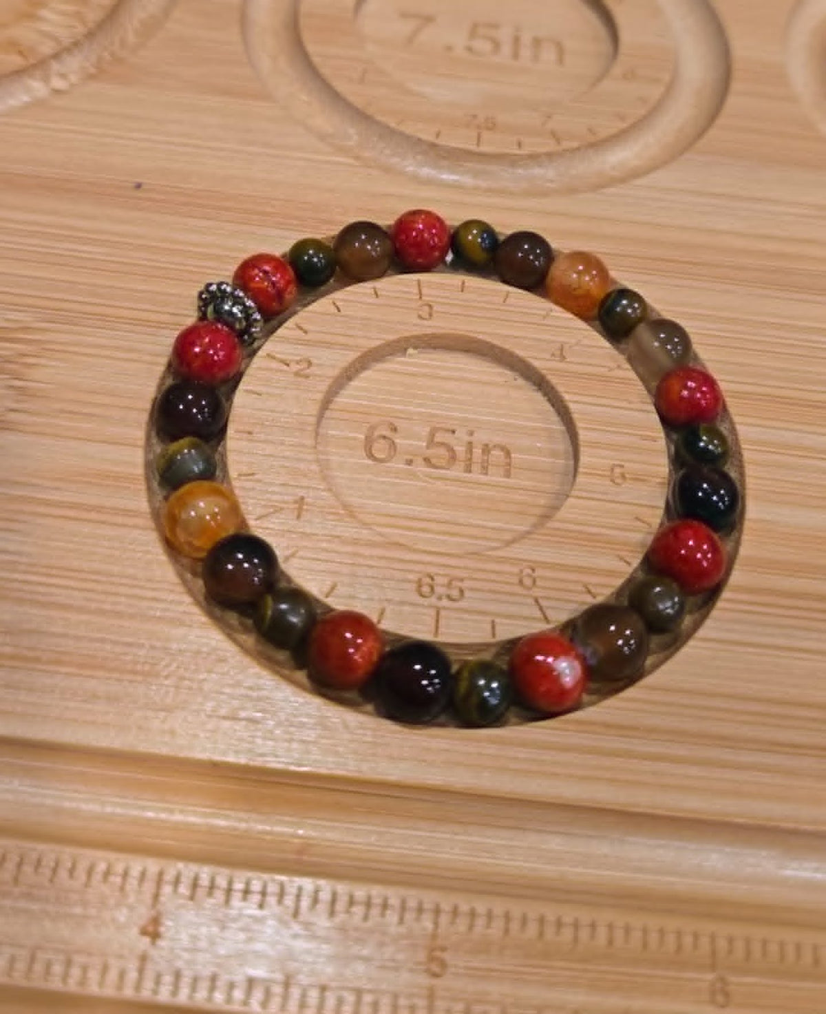 Autumn Harmony Bracelet | Handmade Stretch Beaded Bracelet | Earth Tone Jewelry | Fall Inspired Bracelet | Gift for Her
