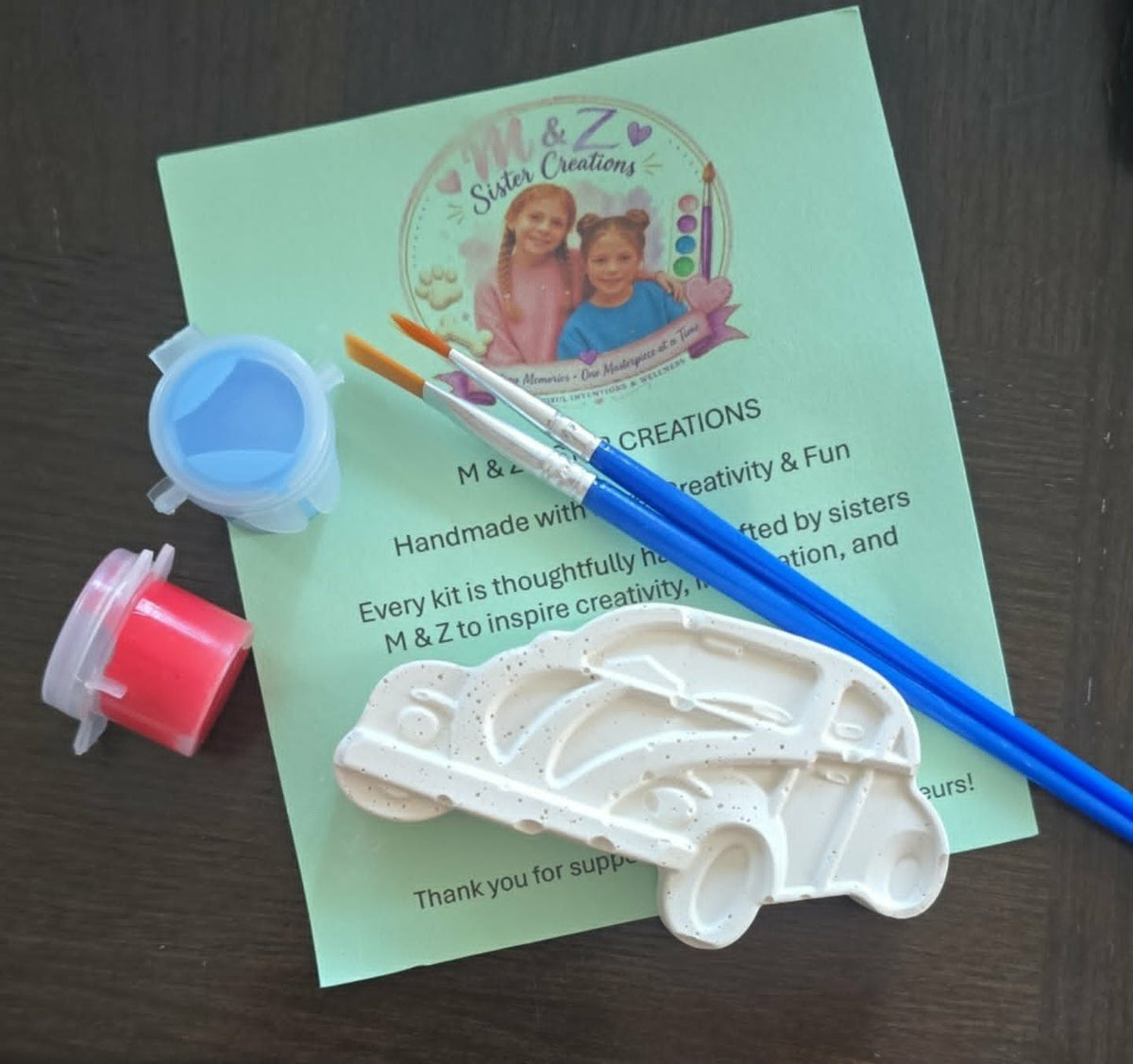 Car Paint Kit- Handmade by Young Artist