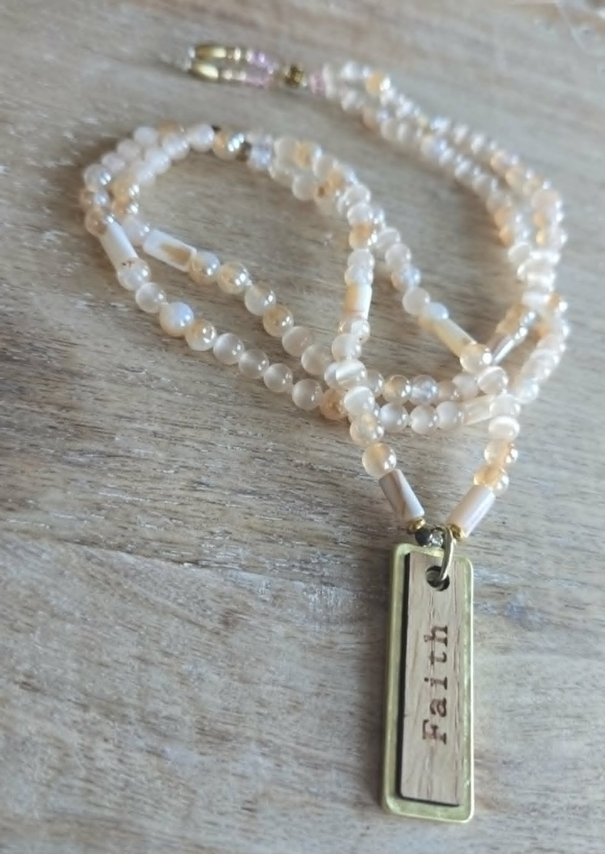 Faith Beaded Necklace