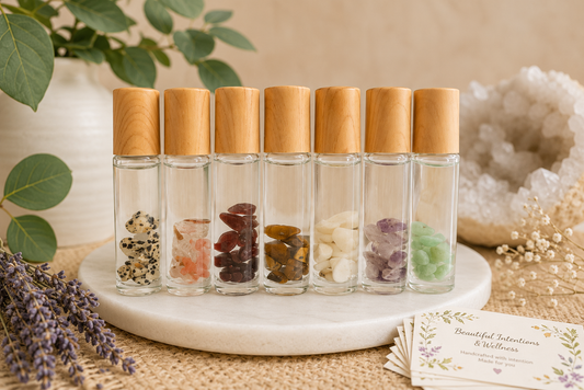 CALM: Essential Oil Roller with Surprise Gemstone Chips