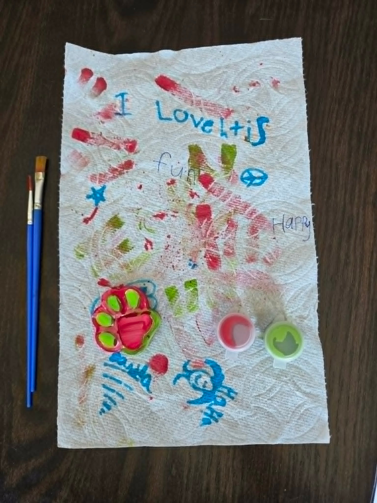 Paw Print Paint Kit — Handmade by Young Artists
