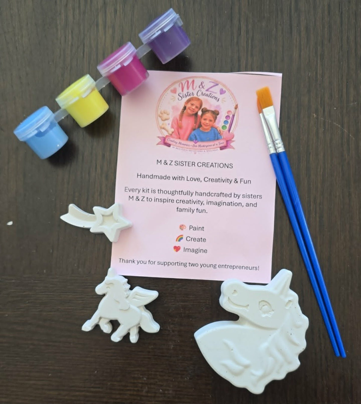 Unicorn Paint Kit | DIY Kids Craft Kit | Paint Your Own Unicorn Set