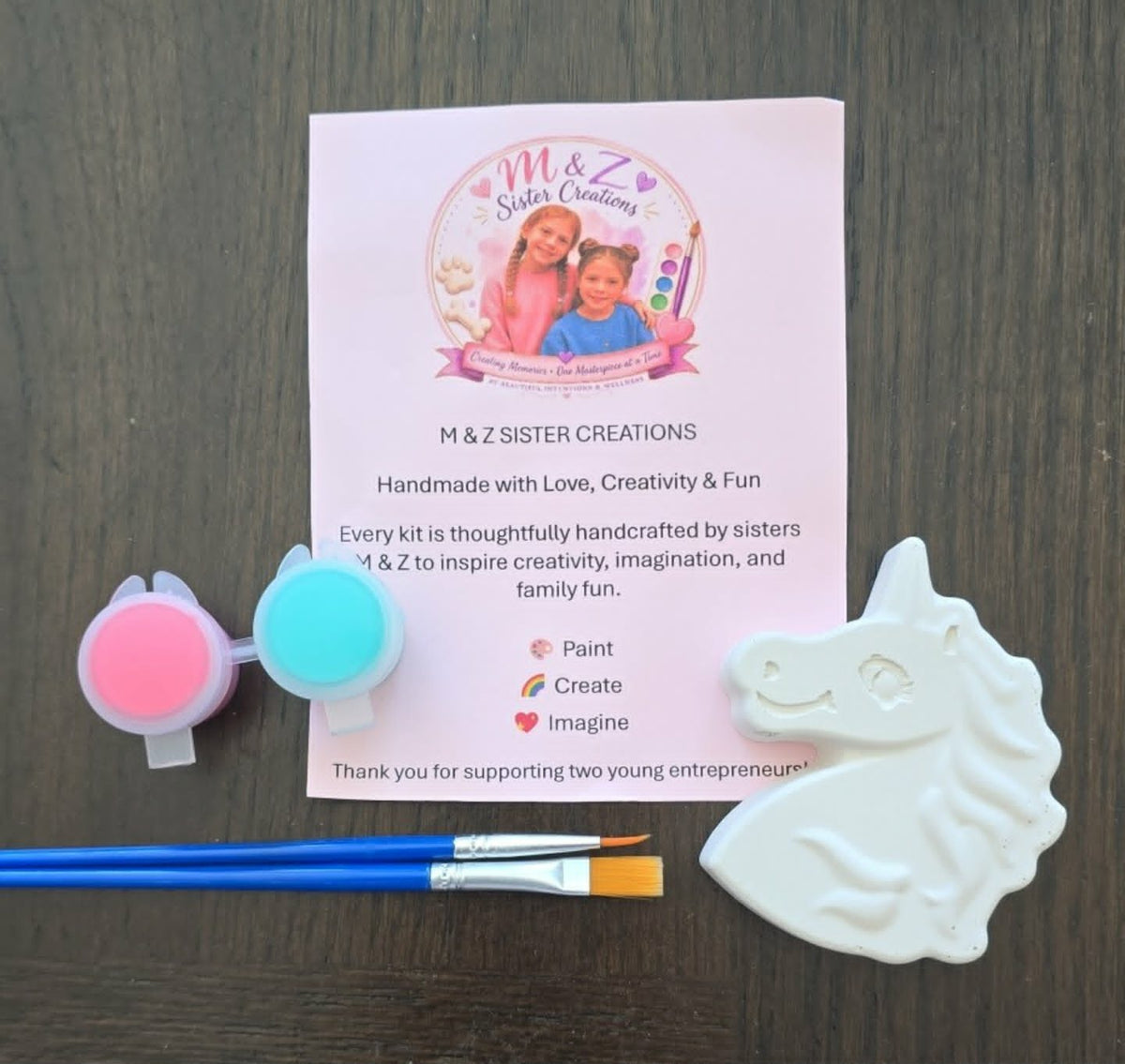 Unicorn Head Paint Kit | DIY Kids Craft Kit | Paint Your Own Unicorn