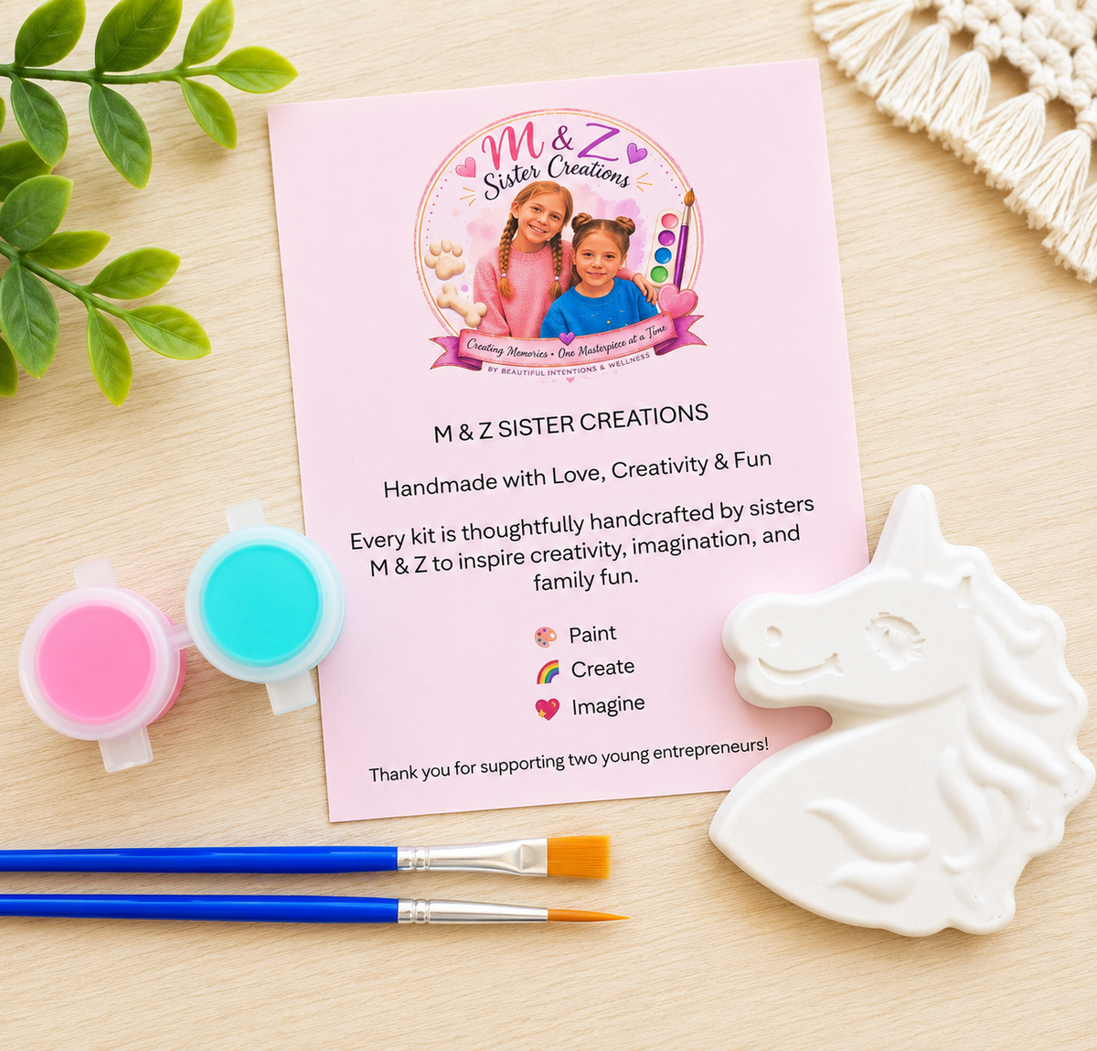 Unicorn Head Paint Kit | DIY Kids Craft Kit | Paint Your Own Unicorn